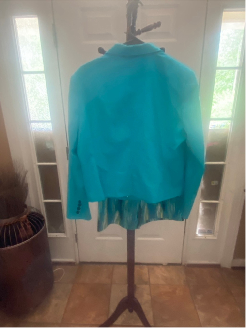 Women's Worthington Teal & Green skirt Set Size 14 - Picture 8 of 12